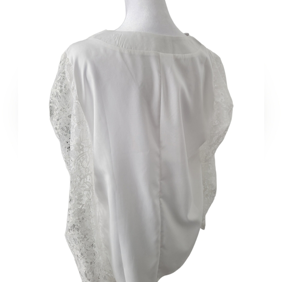 𝅺ELEGANT White Lace Blouse in sizes M, L and XL - Picture 6 of 6